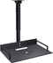 Universal Ceiling Mount with Tray, Adjustable 11.4-22 inches, No Hole Installation, Aluminum Alloy, for Projector/Camera