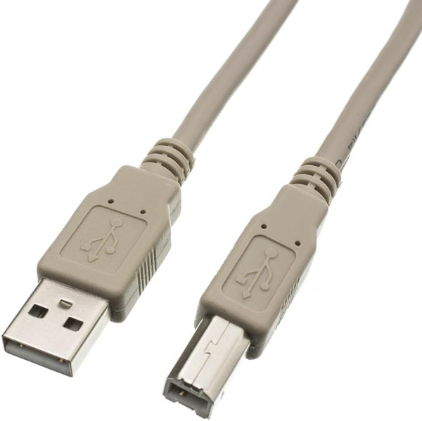 CableWholesale 10 feet USB 2.0 Printer/Device Cable, Beige, Type A Male/Type B