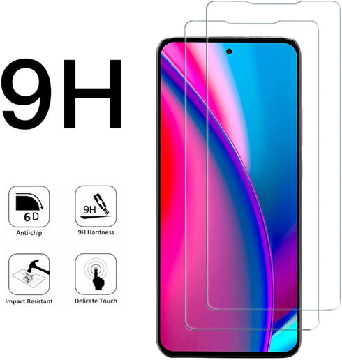 VIESUP (2 Pack) Tempered Glass Screen Protector for BLU G91S 2021, 9H Hardness, High Definition, No Bubble
