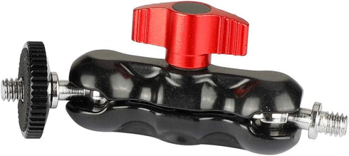 CAMVATE Universal Magic Arm with Dual Ball Heads, 2 Pieces (Red)