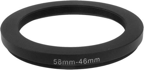 uxcell 58mm-46mm 58mm to 46mm Black Ring Adapter for Camera