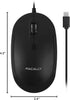 Macally 4 Wired USB C Mouse for Mac and PC - Slim, Quiet, and Reliable - DPI Mode Type C for Laptop, MacBook Pro/Air