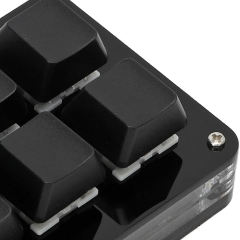 Sonew One Handed Mechanical Keyboard, Programmable with Knob, 6 Key Mini Gaming Keypad, Shortcut DIY (Black)