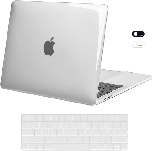 MOSISO MacBook Pro 13 inch Case, Compatible with M2 2025, 2024, 2023-2016, Crystal Clear Hard Case