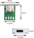 NFHK DIY OEM 5pcs/Set Type C Female Socket Connector Panel Mount with PC Board 24pin USB 2.0