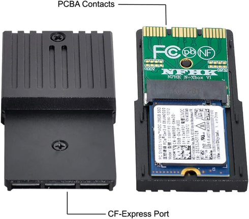 NFHK CF-Express Type-B to M.2 NVMe 2230 M-Key Adapter CFE for Xbox Series X&S CH SN530 SSD PCIe4.0 Memory Card