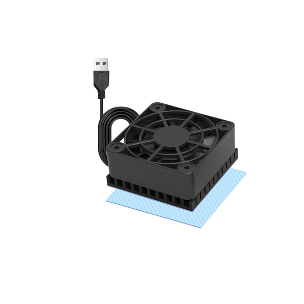 PANO-MOUNTS 40mm Mini USB Radiator Desk Fan, Silent and Efficient 4010 Fan with Aluminum Heat Sink for Graphics Cards