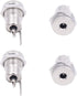Fancasee 4 Pack 3.5mm x 1.35mm Female DC Power Jack Socket Panel Mount, Metal Power Supply Connector