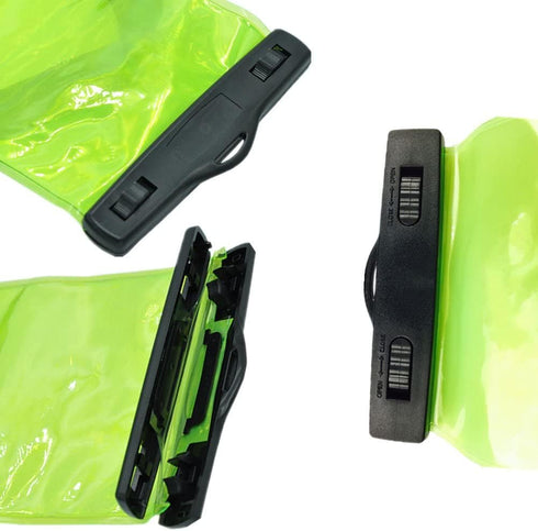 Lsgoodcare 5Pcs Portable Two Way Radio Waterproof Bag, Compatible with Motorola Kenwood Walkie Talkie Radio (Green)