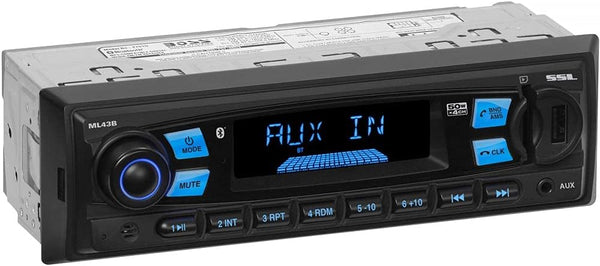 Sound Storm Laboratories ML43B Multimedia Car Stereo, Bluetooth Audio, USB, SD, AUX in, Wireless Remote