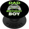 Birthday Gamer Crew Dad of The Birthday Boy Video Gamer Controller PopSockets Adhesive PopGrip