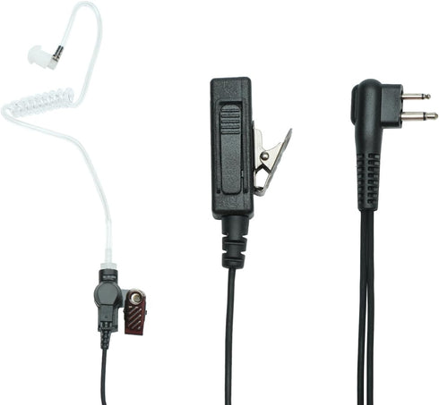 Sarcia Earpiece Headset MIC PTT 2 Pin for Motorola CP200, CP200D, CP185 Walkie Talkie with Acoustic Tube