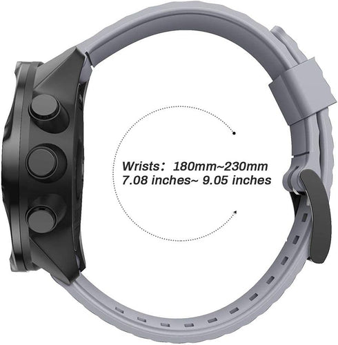 NotoCity Soft Silicone Band Compatible with Suunto 7/Suunto 9, Replacement Wristband for Sports Watch