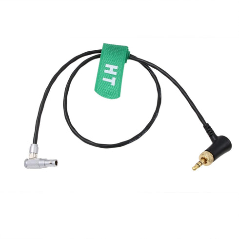 Timecode Jam Cable for Deity TC-1 to RED Epic Scarlet DSMC2 Dragon Gemini Camera, Right Angle Locking 3.5mm TRS to 00B