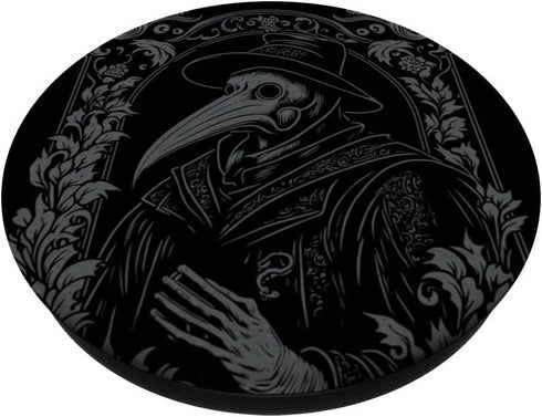 Plague Doctor Occult Gothic Pest Steampunk Black Death PopSockets Standard PopGrip