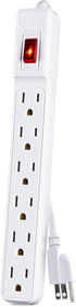 CyberPower GS60304 Power Strip, 6 Outlets, 3 Foot Power Cord, White