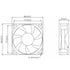 JVHROLW 80MM DC24V 0.09A 2.16W 8025 3000RPM 3110RL-05W-B39 8CM 80 80 25mm (3pin) Inverter Fan Speed Copier Cooling Fan