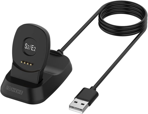 Replacement USB Charging Cable Dock for TicWatch Mobvoi S2 and E2, Magnetic USB Charger Dock