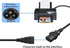 TEWOXIN 0.3M C14 C5 250V 10A, (0.3M C14 C5 IEC to Power Cord, for Laptop Power Supply, Monitor, Printer and More