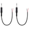Fancasee 2 Pack Replacement 6.35mm Male Plug to Bare Wire Open End TS 2 Pole Mono Audio Cable for Repair