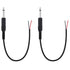 Fancasee 2 Pack Replacement 6.35mm Male Plug to Bare Wire Open End TS 2 Pole Mono Audio Cable for Repair