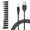 Belker Universal 5V DC 5.5 2.1mm Jack Charging Cable, USB to DC Power Cable with 14 Interchangeable Plugs, Max 3A
