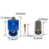 RG58 LMR195 5PCS Fakra C RF Coax Connector Crimp Jack Female for Blue GPS telematics or Navigation for Cable