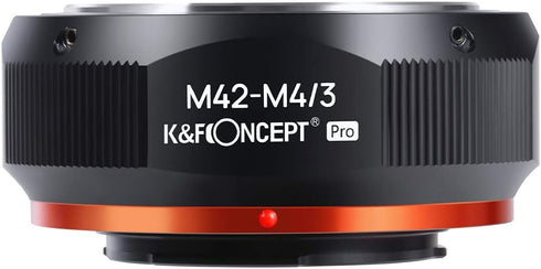K&F Concept Lens Mount Adapter - Compatible for Leica M42 Screw Mount Lens to M4/3 Micro Four Thirds Mount Camera