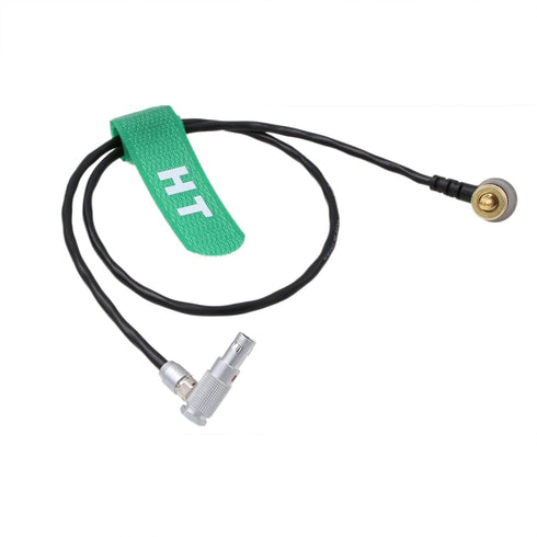 Timecode Jam Cable for Deity TC-1 to RED Epic Scarlet DSMC2 Dragon Gemini Camera, Right Angle Locking 3.5mm TRS to 00B