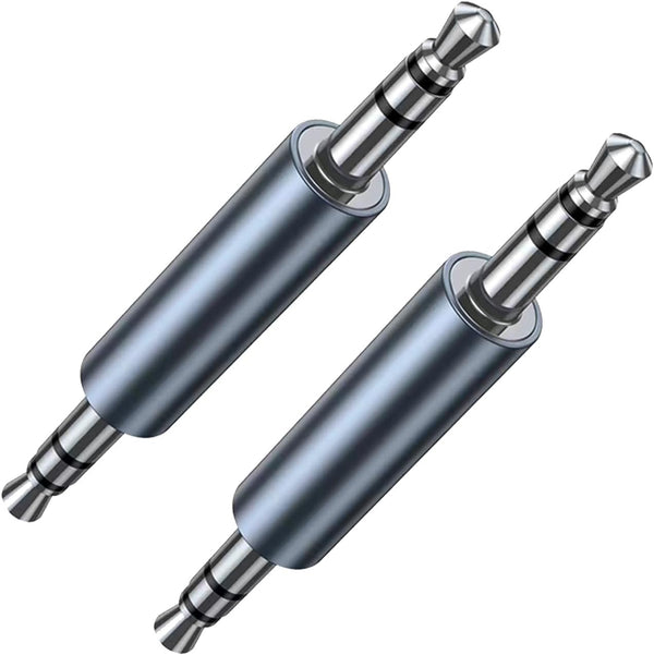 3.5mm Male to Male Audio Adapter, 3.5mm Stereo Male Coupler Connector, Compatible with Car AUX Audio, Laptop, MP3, TV
