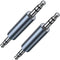 3.5mm Male to Male Audio Adapter, 3.5mm Stereo Male Coupler Connector, Compatible with Car AUX Audio, Laptop, MP3, TV
