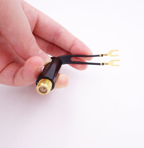 Matching Transformer - 4-Pack Gold Plated 75 Ohm to 300 Ohm Adapter, UHF/VHF/FM Balun Transformer Converter