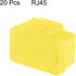 uxcell 20pcs RJ45 Silicone Protectors - Ethernet Hub Port Anti Dust Cap Cover, Yellow