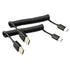 Seadream 2Pack Coiled Type-C USB C Cable, Coiled USB C to USB 2.0 A Male Charger Cable for Galaxy S21 S20 S10 S9 S8,