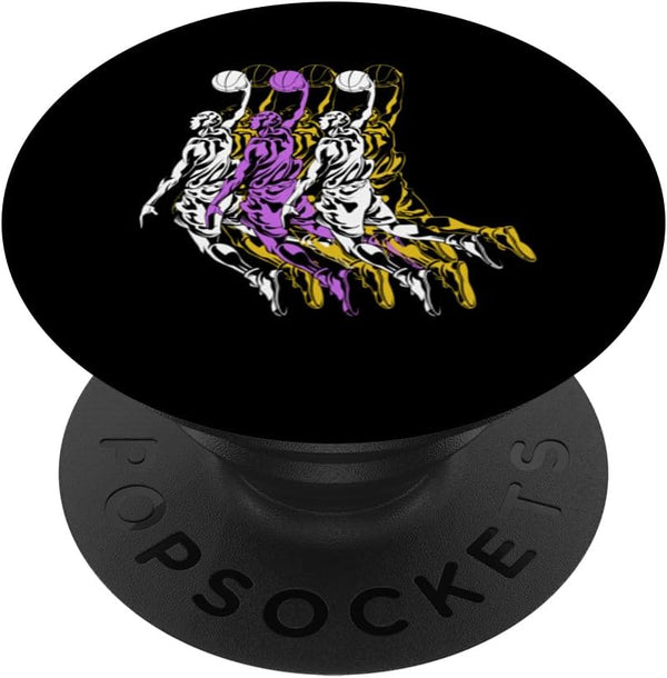 Basketball Star Player Slam Dunk Sports Fan Athlete Coach PopSockets Standard PopGrip