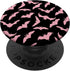 Retro Spooky Creepy Witch Bats Gothic Goth Black Pink PopSockets Standard PopGrip