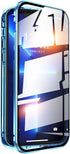 iPhone 13 Pro Case with Camera Lens Protector, Metal Bumper 360 Full Body Protection, Light Blue