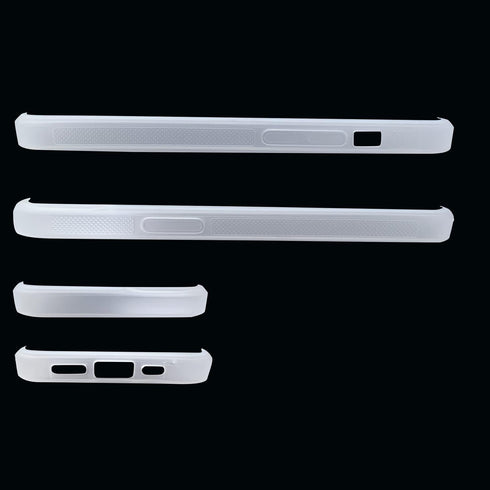 JUSTRY 5PCS Clear Sublimation Blanks Phone Case - Bulk Covers for Apple iPhone 13 Pro, Easy to DIY, 2 in 1 TPU