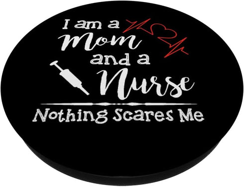 PopSockets Standard PopGrip Funny Nursing Gift Nurse Mom RN Week Novelty Gear for Women