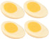 TOYANDONA 4pcs Boiled Egg Model PVC Artificial Food Props for Photography Realistic