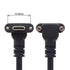 chenyang USB 3.0 to USB C 90 Degree Angled Data Cable with Panel Mount Screw for Industrial Camera - 5.0M