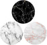 Collapsible Phone Bracket 360° Rotary Grips for Phones & Tablets (3 Pack) - Black, White and Pink Marble