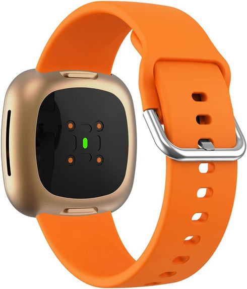 Senter Replacement Bands for Fitbit Versa 3/Sense, Adjustable Soft Silicone Sport Wristband for Women Men