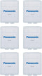 Panasonic BQ-CASE6SA Battery Storage Cases - 4AA or 5AAA Capacity, 6 Pack