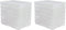 novelinks Transparent 5" x 7" Photo Storage Boxes, Organizer Cases for Photos, Picture Keeper Storage