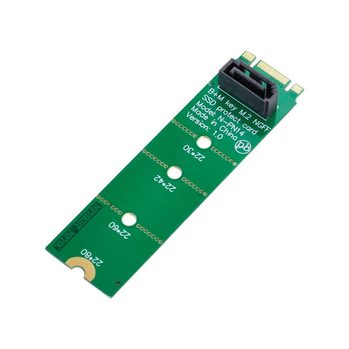 chenyang CY NGFF B/M-Key M.2 to Vertical SATA 7 Pin Hard Disk Drive SSD PCBA Extension Adapter for Motherboard