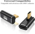AuviPal 90 Degree USB C Adapter (2 Pack), 40Gbps USB C Male to Female Right Angle Connector Extender