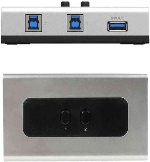USB3.0 Manual Sharing Switch for USB Device, USBHUB Printer Scanner, Two Computers (A/B Switch)