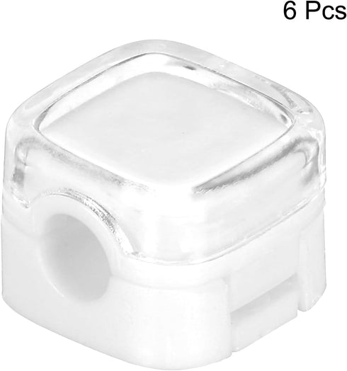 6Pcs MECCANIXITY Magnetic Cable Clips, Self-Adhesive Cable Management Clamp Cord Organizer for Charging Cable, Computer