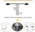 Dual Flash Bracket 8in/20.3cm Camera Mount Tripod with 1/4 Screw Hot Shoe for LED Light Microphone Photography